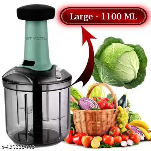 Stysol 1000 ML Handy Push Chopper Vegetable & Fruit